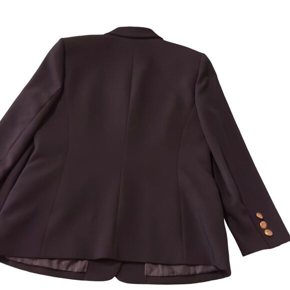 Kasper 3-Button Blazer Suit Black Size 14P - Picture 8 of 15